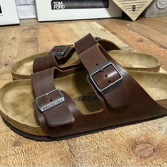 Birkenstock Arizona Men Sandals Vintage Wood Roast Size 45 Mens US‎ 12 main image 13